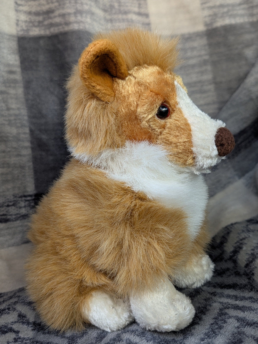 Vintage 2001 Golden Bear Shetland Collie Sheltie Dog Stuffed Animal Plush Toy